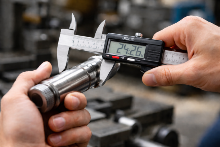 Measuring accurate diameter of a shaft with vernier calipers for GD&T