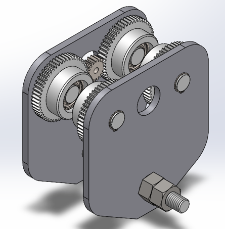 Chain hoist trolley 3d CAD model