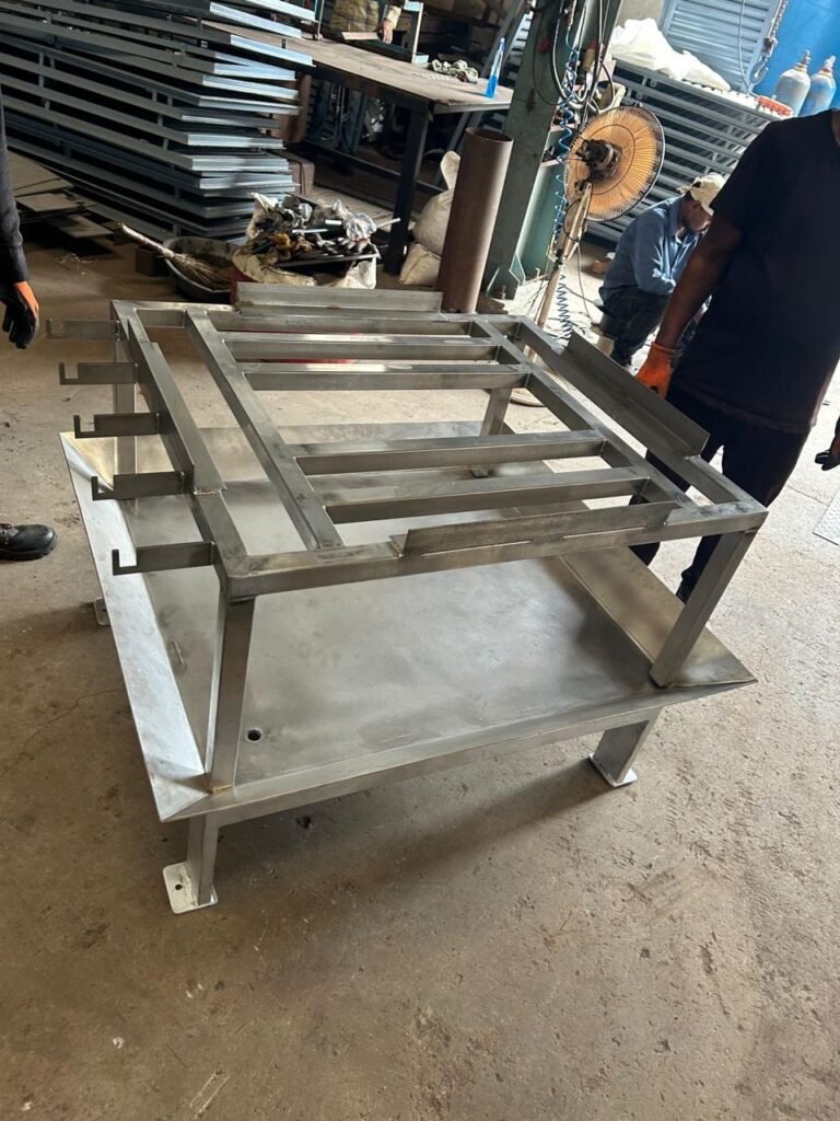 SS304 fabricated structure in warehouse