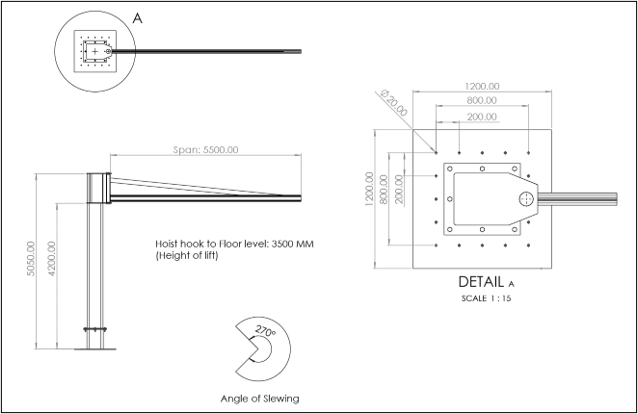 JIB Crane General Assembly Drawing