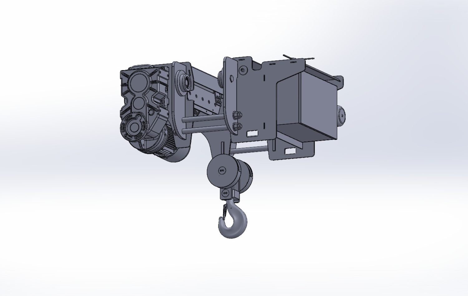 Wire Rope Hoist Machine Development s050h06v1 a012 fullassembly 2