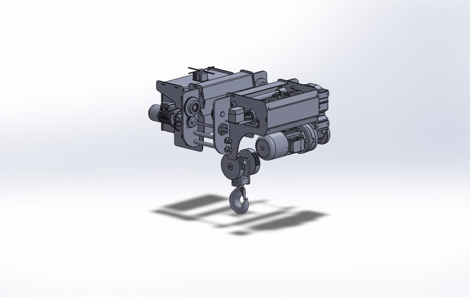 Wire Rope Hoist Machine Development s050h06v1 a012 fullassembly