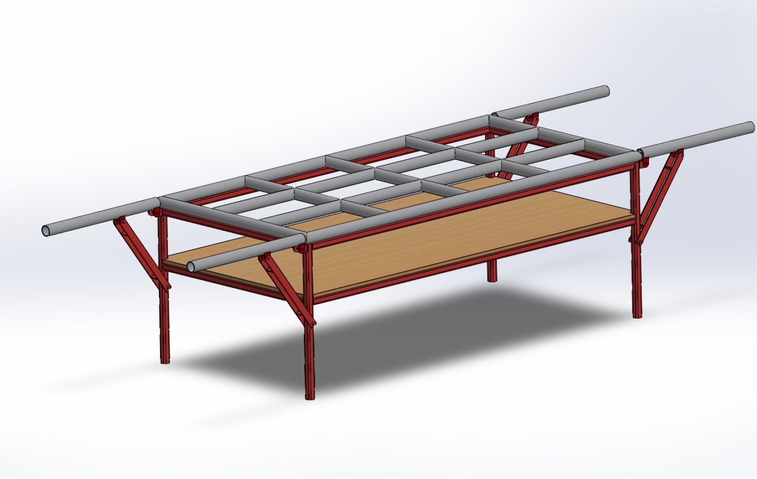 Ergonomic Workstation Table System Ergonomic workstation table mechanical design for aluminium window manufacturing operations